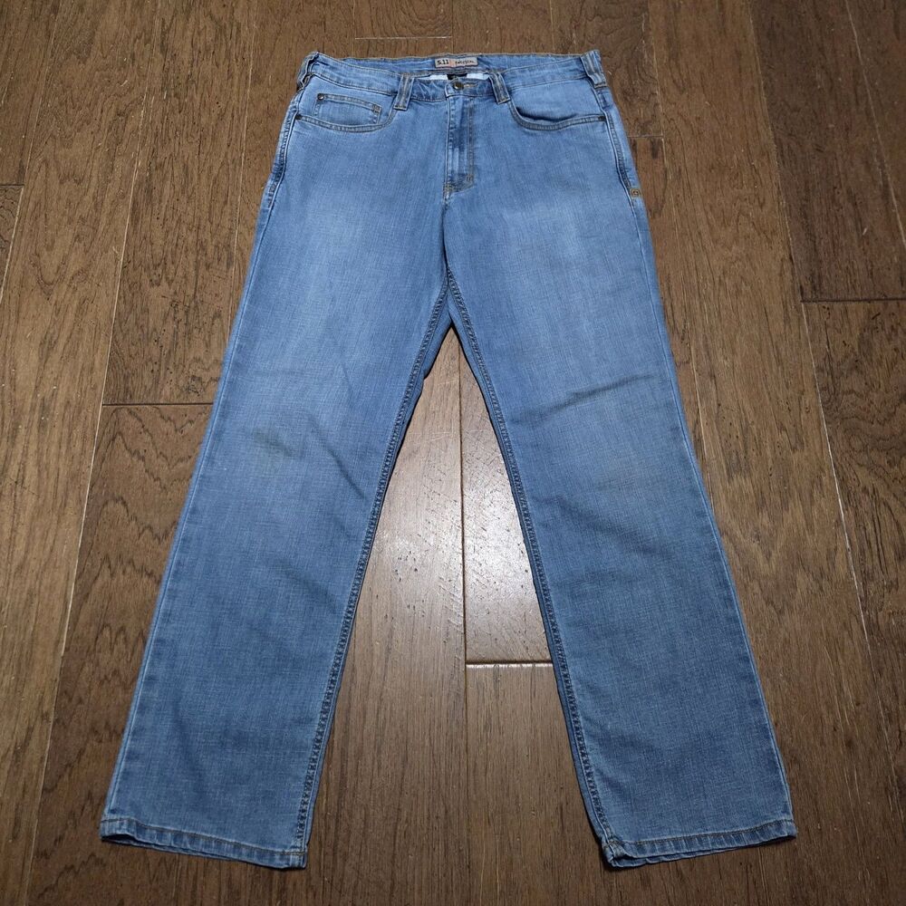 511 Tactical Defender Flex Jeans Straight Fit Stretch Denim 34x32 Mens Blue